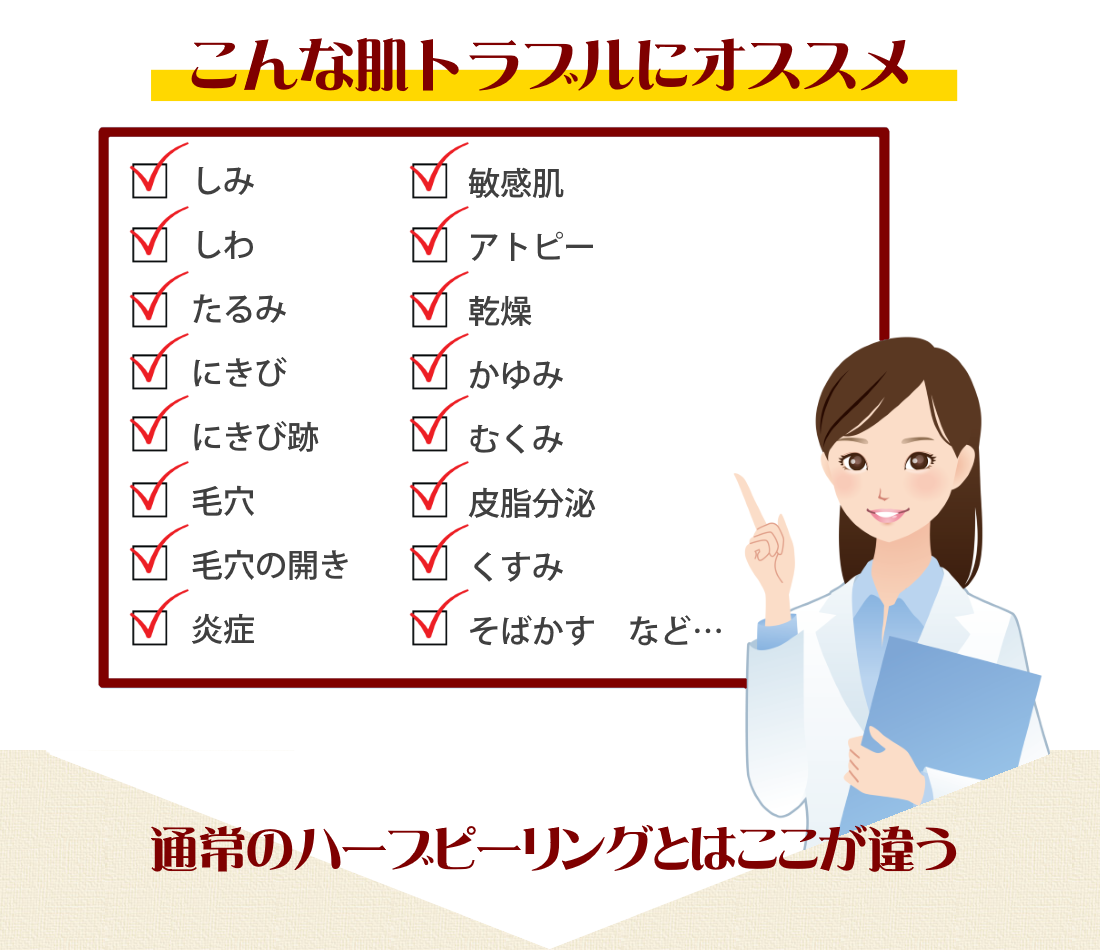 エステサロン・エクラ こんな肌トラブルにオススメ
